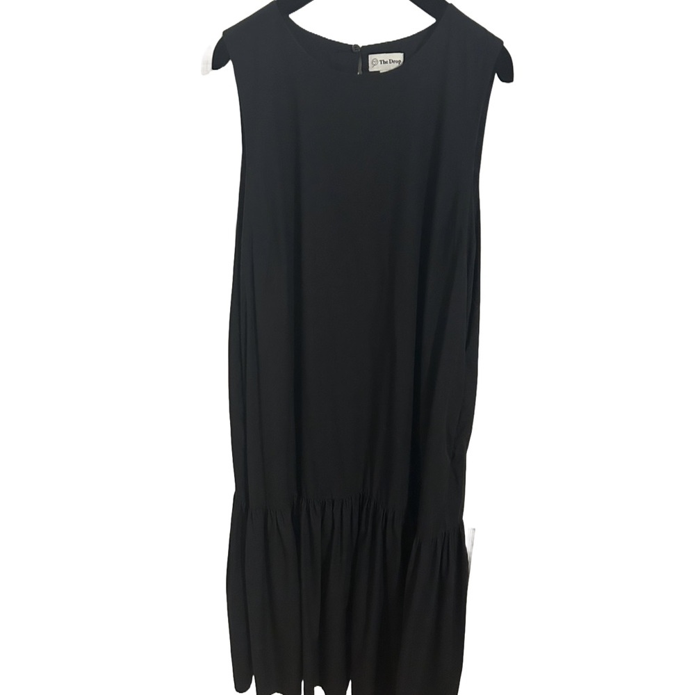 The Drop Classic Black Midi Dress size L